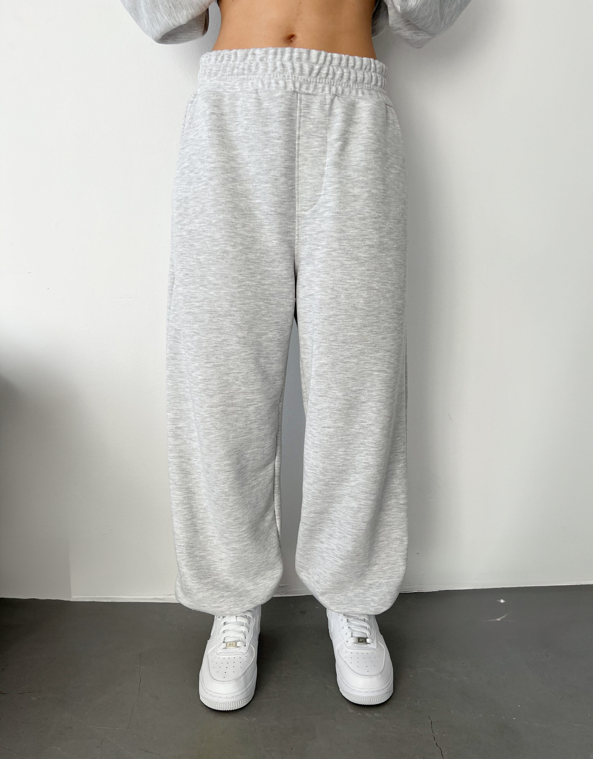 BOXY CLEAN LIGHT GRAY SWEATPANTS