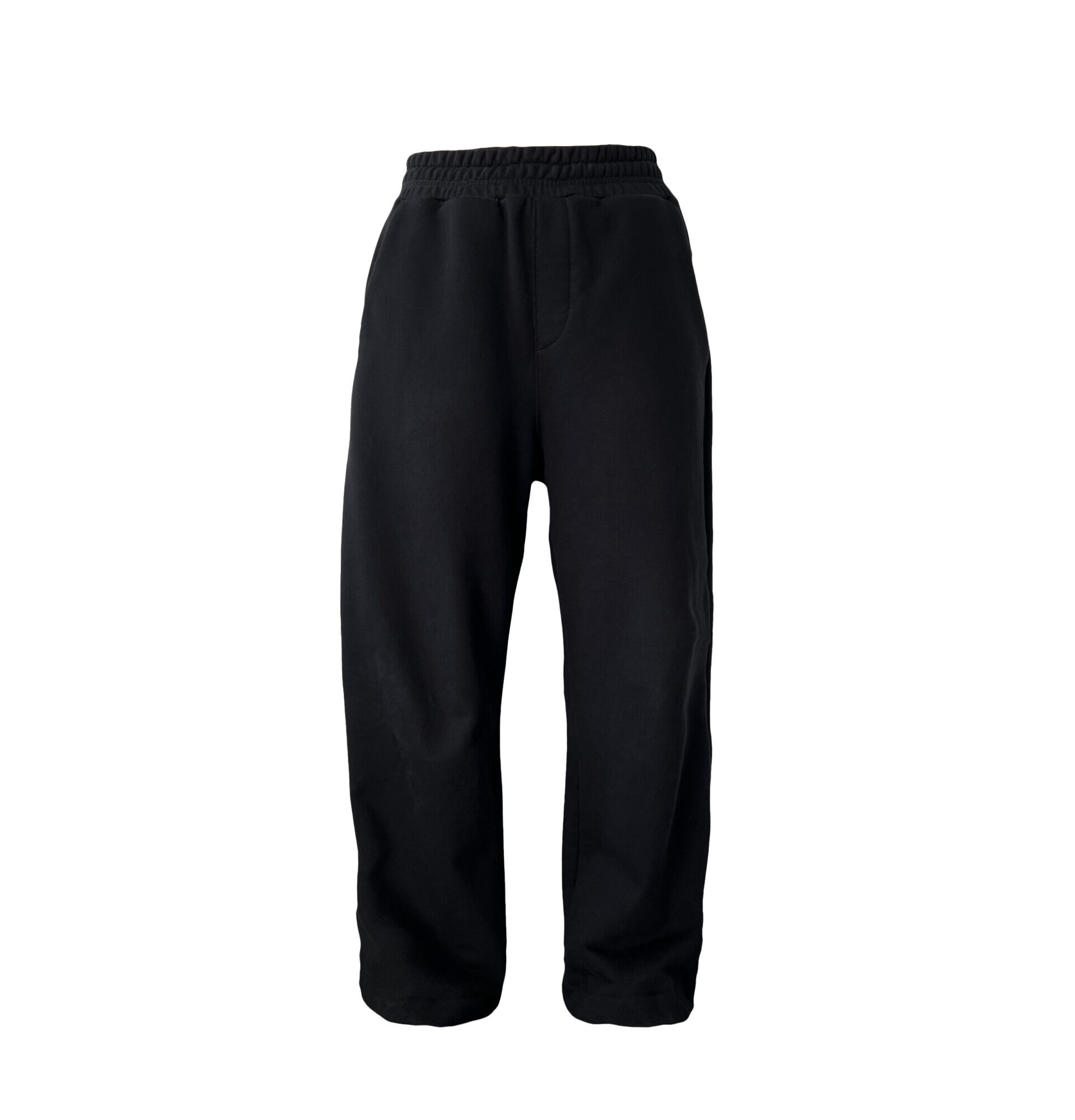 BOXY CLEAN BLACK SWEATPANTS